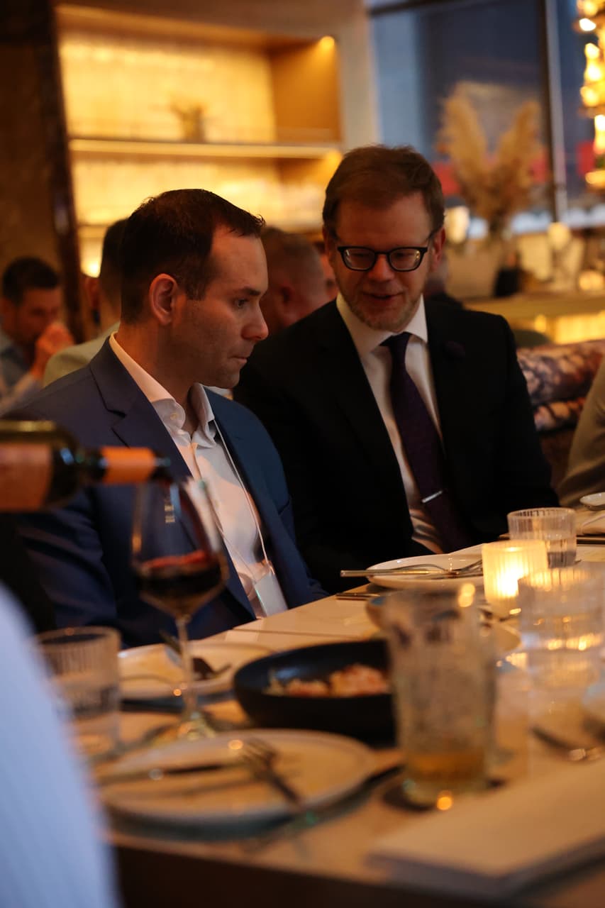 A speaker at the Heroes Dinner — The 1% Forum