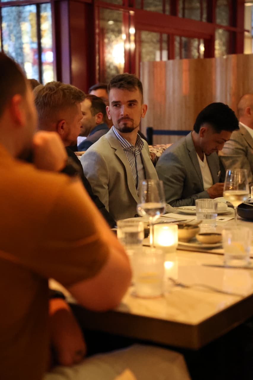 A speaker at the Heroes Dinner — The 1% Forum